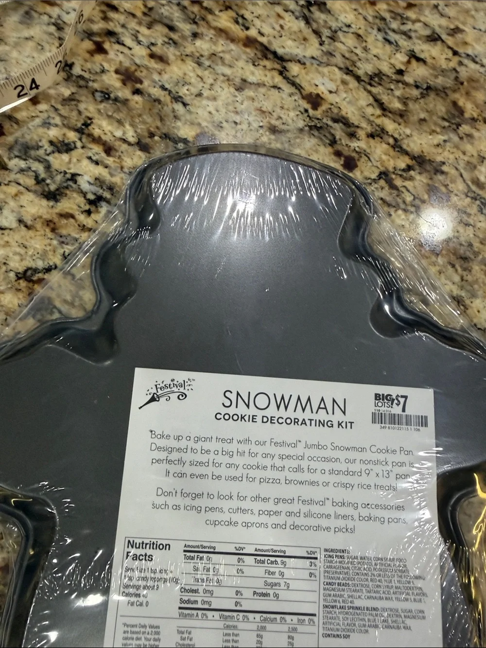 Snowman Cookie Baking Pan